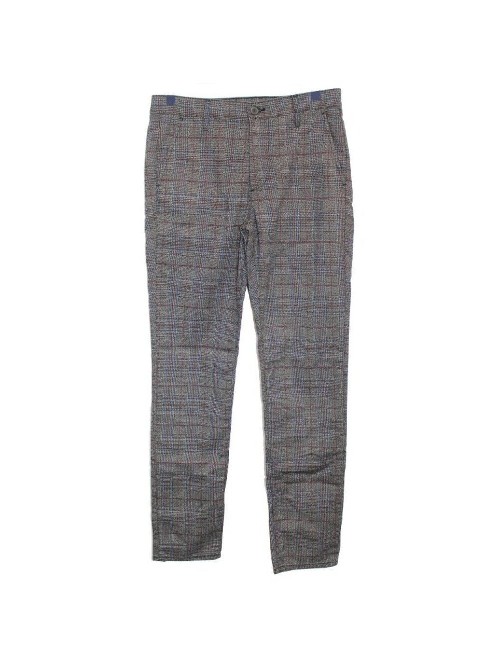 AG Adriano Goldschmied The Marshall Slim Chino Trouser Houndstooth Gray 32R X 35